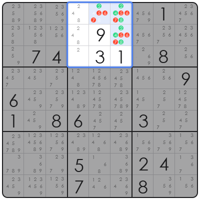 advanced sudoku technique